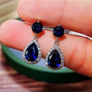 Luxury Water Drop Dangle Earrings Women